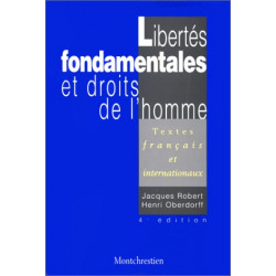Libertés fondamentales et droits de l'homme 4e édition