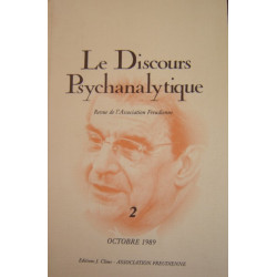 Le discours psychanalytique 2 - octobre 1989