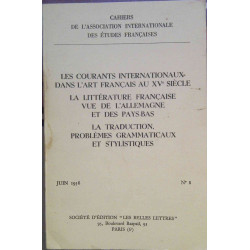 Cahiers de l'Association Internationale des Etudes Françaises N°8