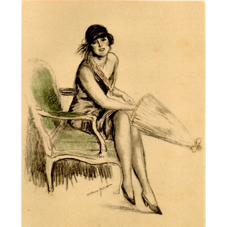 Femme assise jambes croisées