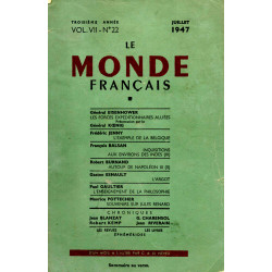 Le Monde Français Vol VII- N°22