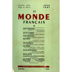 Le Monde Français Vol V- N°16
