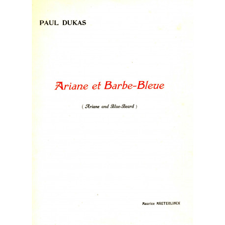 Ariane et Barbe Bleue - Conte en trois actes