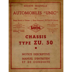 Chassis Type ZU.50 Notice descriptive Manuel d'entretien et de...