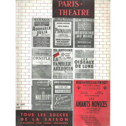 Paris Théâtre N°107 Les Amants novices Jean Bernard Luc