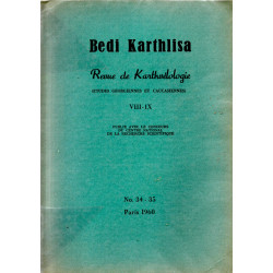 Bedi Karthlisa Revue de Karthvelologie ( etudes géorgiennes et...