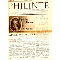 Philinte N°1 Janvier 1938