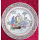 Assiette décorative chinoise 26 cm : Le sage chinois et l'enfant