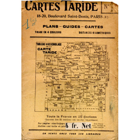 Carte Taride N°1: Belgique Section ESt