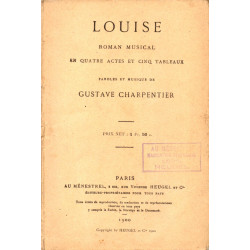 Louise roman musical en quatre actes et cinq tableaux