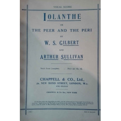 Iolanthe or The peer and the Peri
