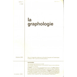 Revue La Graphologie cahier 4 N°248