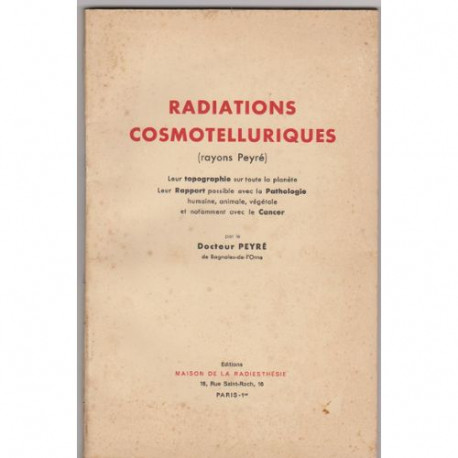 Radiations cosmotelluriques