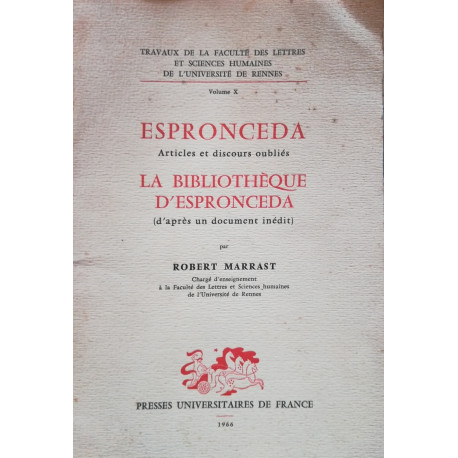 Espronceda la bibliothèque d'Espronceda ( d'après un document...