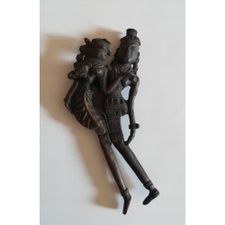 Ancienne sculpture bronze instrument de découpe indien