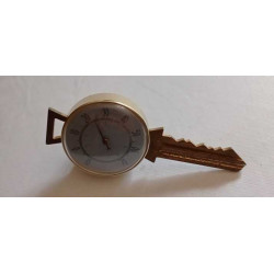 Vintage thermomètre laiton en forme de clef