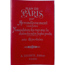 Plan de Paris par arrondissement - nomenclature des rues avec la...