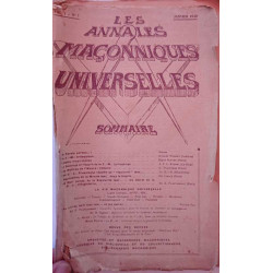 Les annales maçonniques universelles Vol 1- N°1 - Janvier 1930